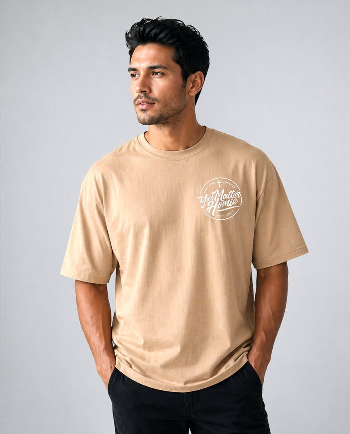 Faith Over Struggle Tee Khaki
